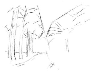 植物公園素描畫法步驟02