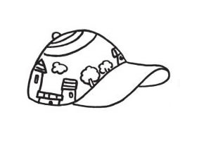 手繪棒球帽作品