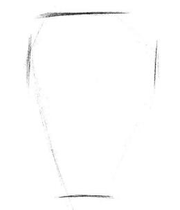 小盆栽白掌素描畫法步驟01