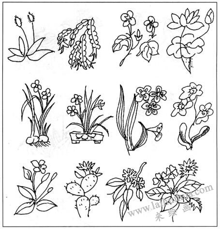 點(diǎn)、線、面、體綜合造型方法，簡(jiǎn)筆畫