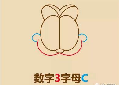 加菲貓頭像簡筆畫畫法步驟04