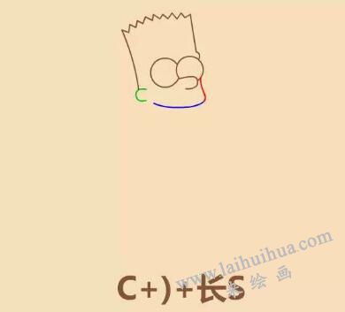 辛普森簡筆畫畫法步驟05