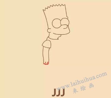 辛普森簡筆畫畫法步驟10