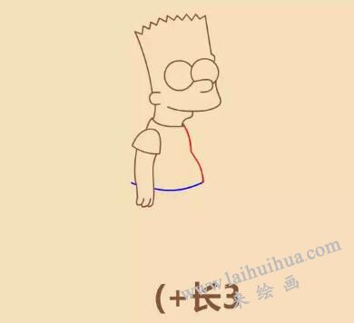 辛普森簡筆畫畫法步驟11