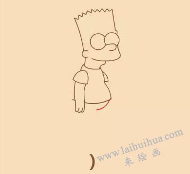 辛普森簡筆畫畫法步驟13