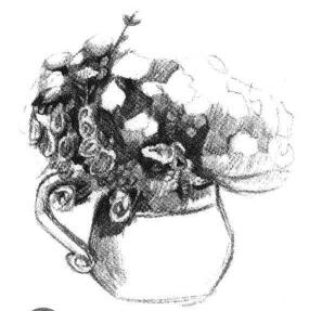 絹花素描畫法步驟（京花素描畫法步驟）04