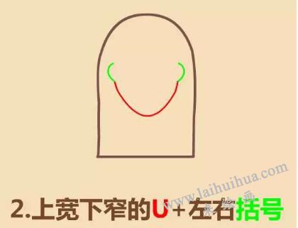 花木蘭簡筆畫畫法步驟02