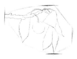 小櫻桃枝素描畫法步驟02