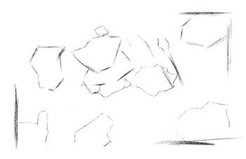 虞美人素描畫法步驟02