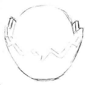 小盆栽仙人球素描畫法步驟02
