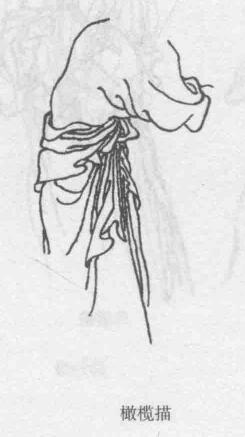 橄欖描，十八描圖例