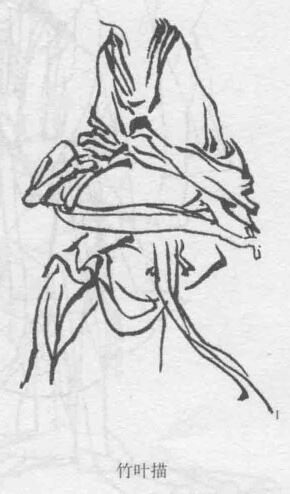 竹葉描，十八描圖例