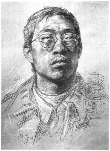 山東青年頭像素描步驟04