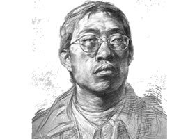 山東青年頭像素描步驟