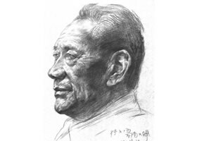 津門老人肖像素描畫(huà)法