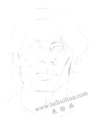 藝術(shù)考生肖像素描畫(huà)法步驟01