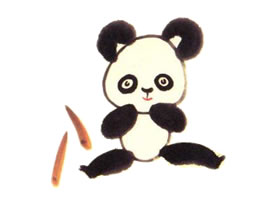 大熊貓兒童水墨畫(huà)法（一）