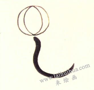海獅頂球兒童水墨畫畫法步驟01
