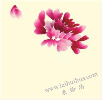 牡丹兒童水墨畫畫法步驟02