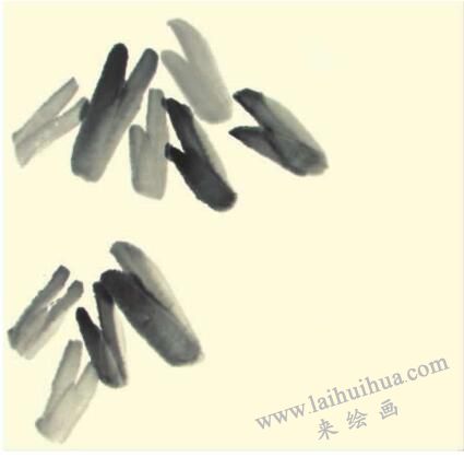 荔枝兒童水墨畫畫法步驟01
