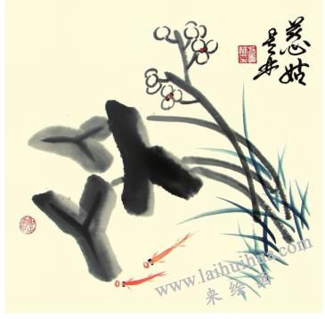 慈姑兒童水墨畫畫法步驟05