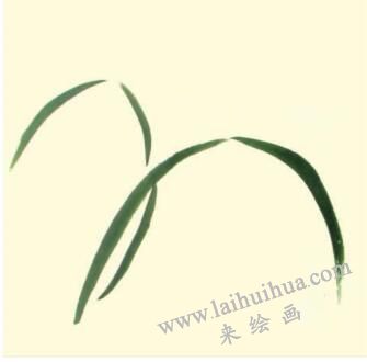 萱草兒童水墨畫畫法步驟01