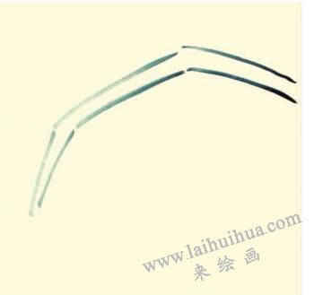 芭蕉兒童水墨畫畫法步驟01
