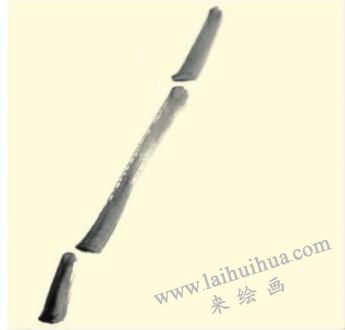 竹子兒童水墨畫畫法步驟01