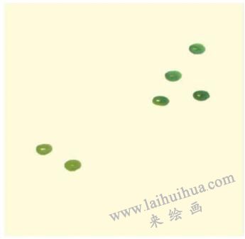 小黃菊兒童水墨畫畫法步驟01
