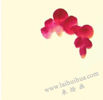 雞冠花兒童水墨畫畫法步驟01