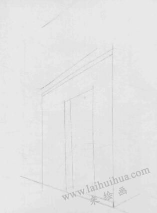 街角小店素描畫法步驟01