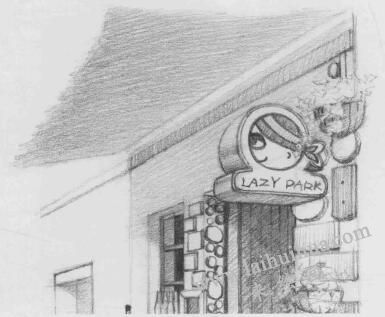 街角小店素描畫法步驟08