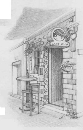 街角小店素描畫法步驟10