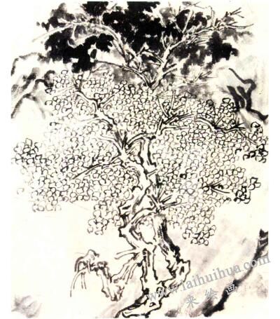 五代山水畫中的樹(shù)法特征