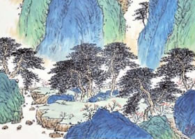 臨摹創(chuàng)作山水畫《丹壑松風(fēng)》步驟