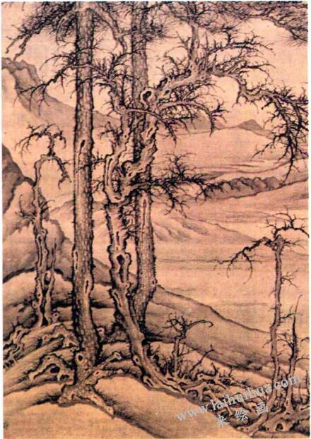 北宋李成山水畫中的樹(shù)法特征