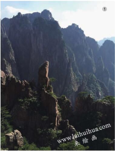 青綠山水畫(huà)的構(gòu)圖程序01