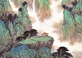青綠山水畫的構(gòu)圖程序