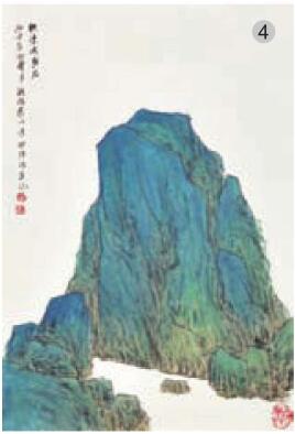 青綠山水畫的山石著色方法之積染法04