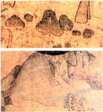 晉人山水畫中的山石畫法特征