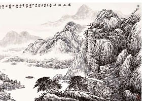 積墨山水畫的畫法