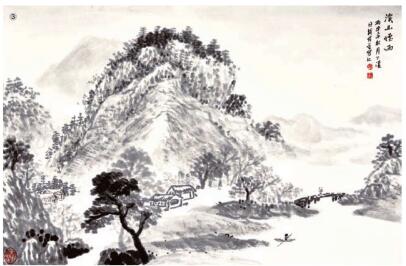濃破淡法畫(huà)法步驟03，破墨山水畫(huà)的畫(huà)法步驟