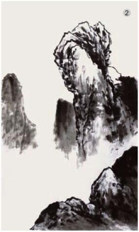 淡破濃法畫(huà)法步驟02，破墨山水畫(huà)的畫(huà)法步驟