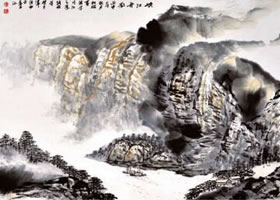 破墨山水畫的畫法步驟