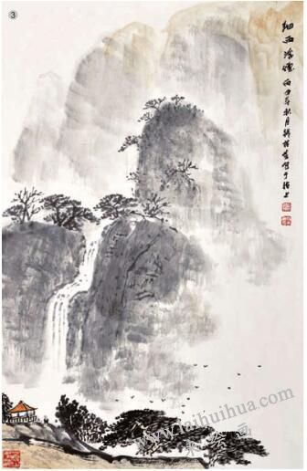潑墨山水畫(huà)的畫(huà)法步驟三