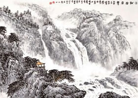 水墨山水畫(huà)流泉、瀑布的畫(huà)法
