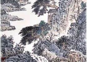 水墨山水畫(huà)分染法