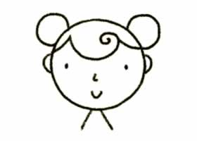 女生頭像簡筆畫圖片