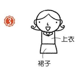 主持人簡筆畫畫法步驟03