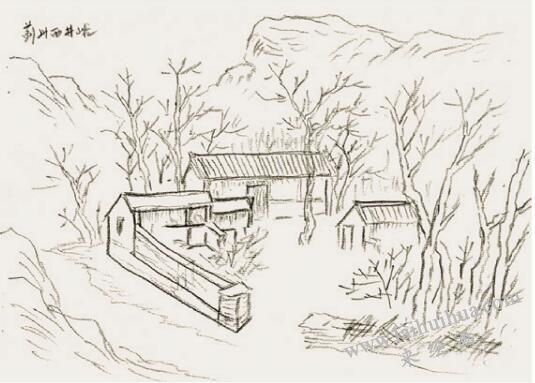 《薊北秋色》山水畫畫法步驟02
